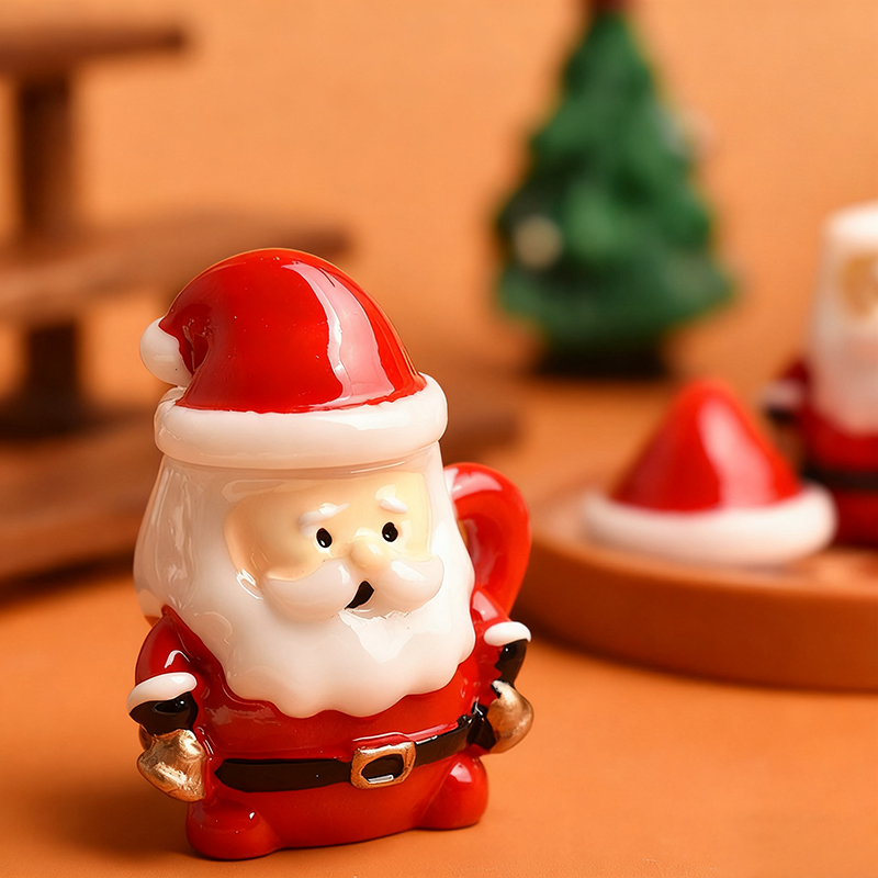 Mini Santa Teacup Ornament - R - Resin Craft Material のレビューと価格