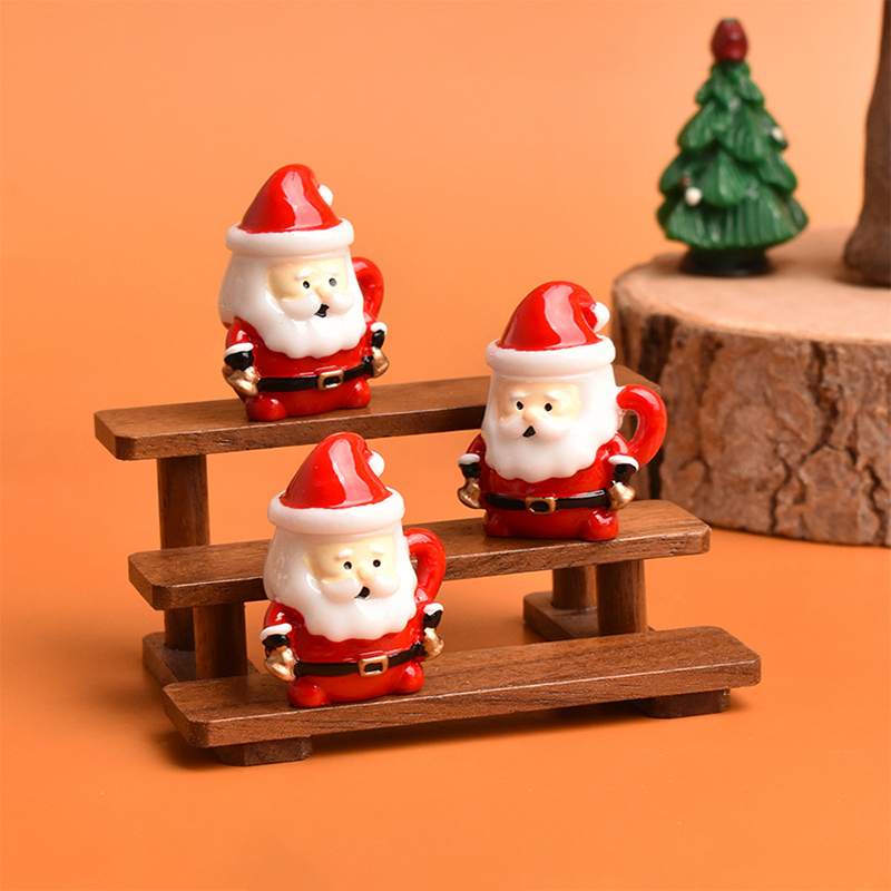 Mini Santa Teacup Ornament - R - Resin Craft Material のレビューと価格