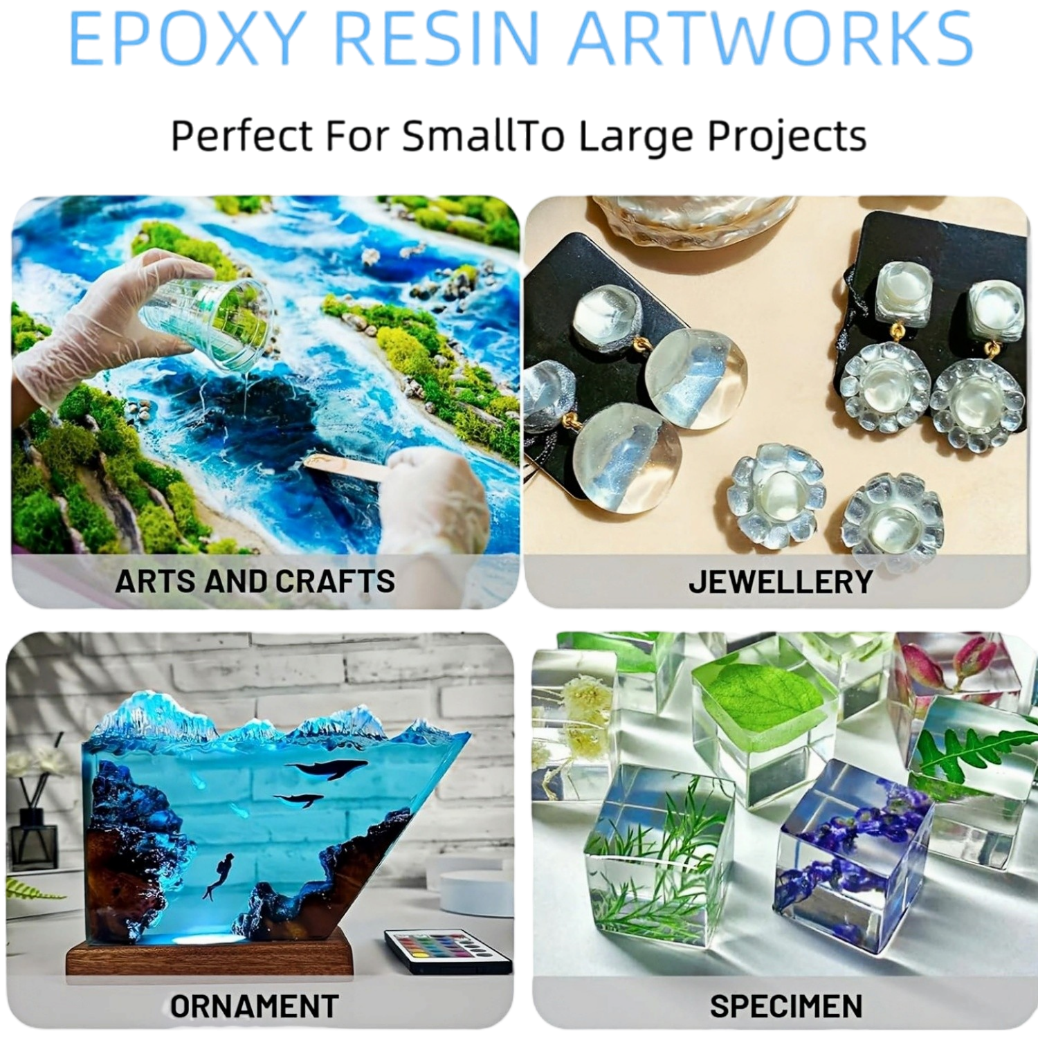 16.9oz Clear Epoxy Resin Kit C - Resin Jewelry Kit のレビューと価格