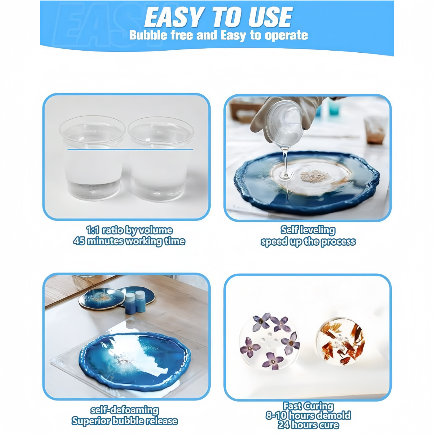 16.9oz Clear Epoxy Resin Kit C - Resin Jewelry Kit のレビューと価格