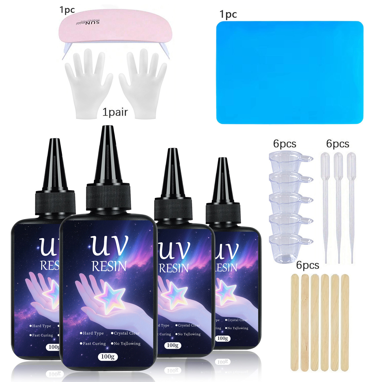 UV Resin kit with Casting Tool - Epoxy Uv Resin Kit のレビューと価格