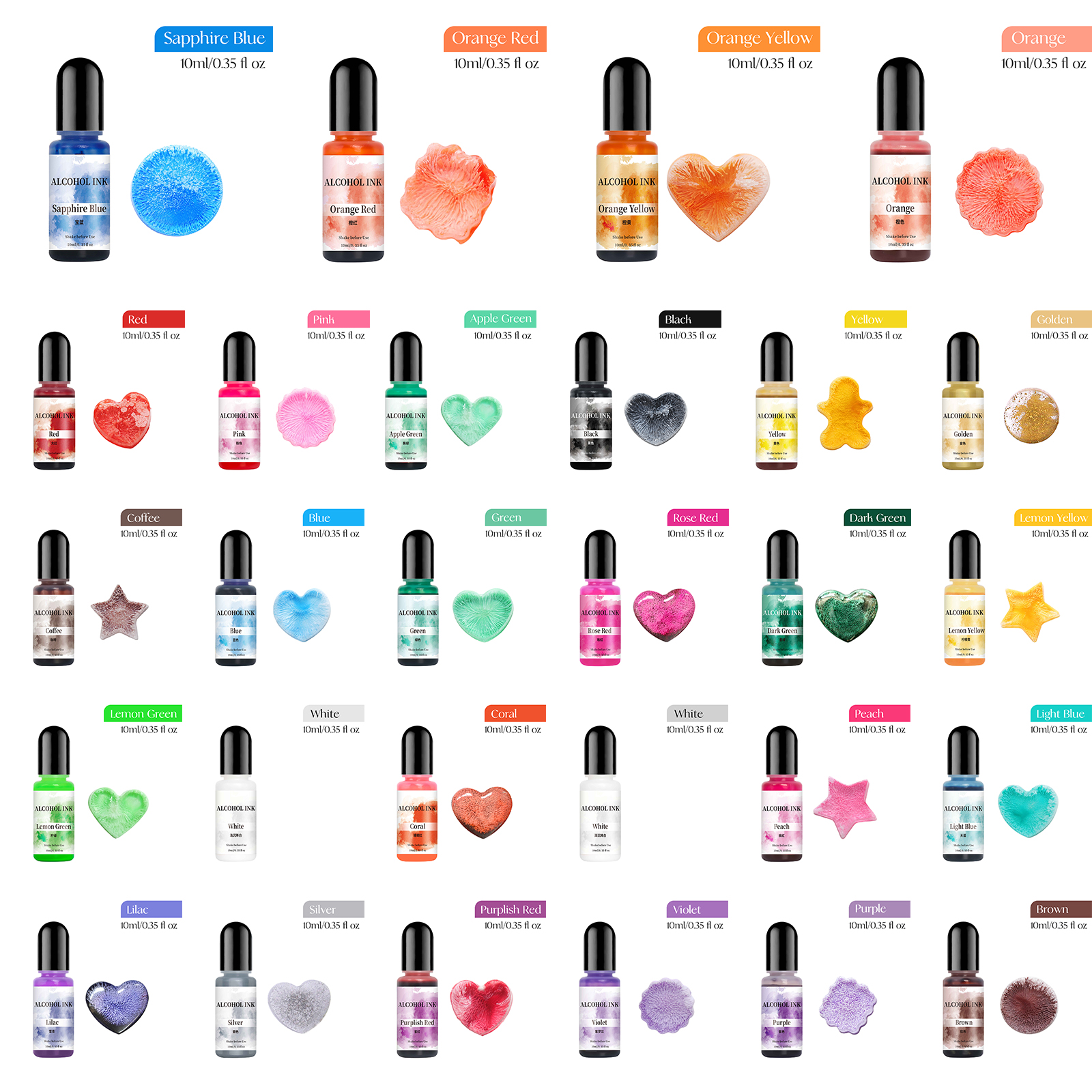 10ml Colorant Dye For DIY Epox - Resin Dye Alcohol のレビューと価格