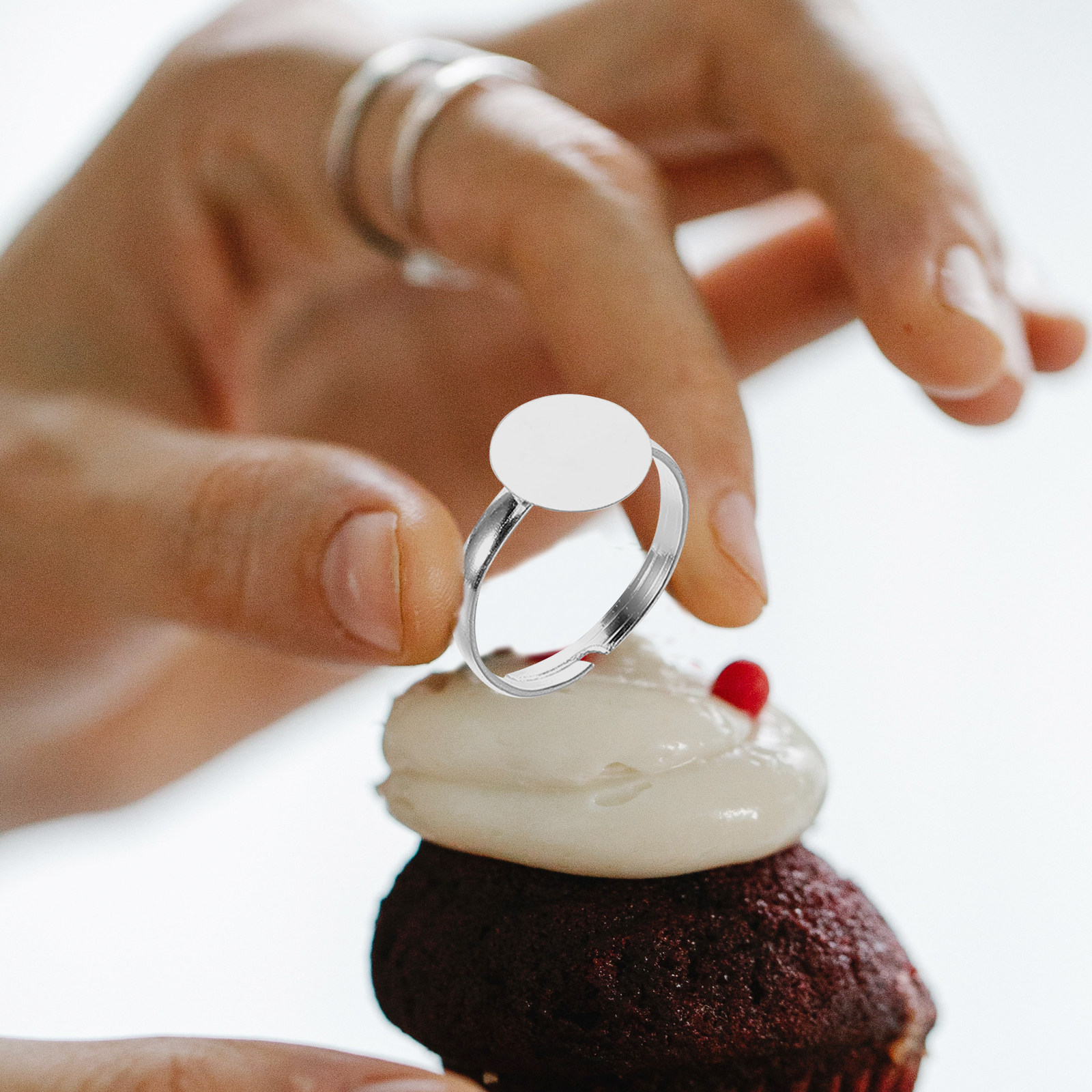 20Pcs Adjustable Blank Ring Fi - Resin Craft Supplies のレビューと価格