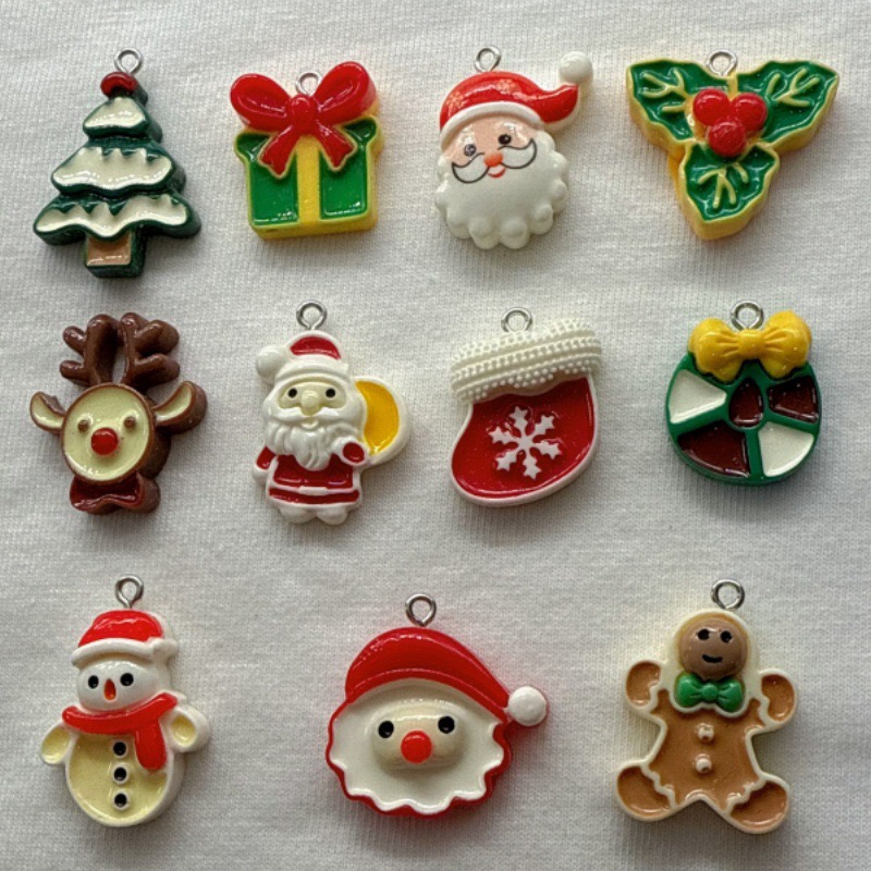 10pcs Christmas Cartoon Series - Resin Craft Projects のレビューと価格