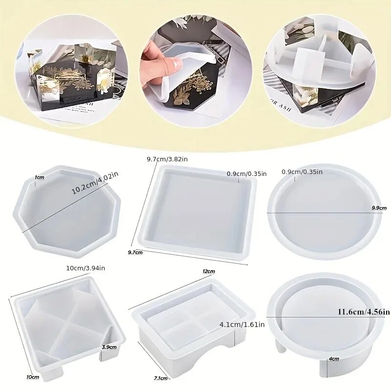 Coaster Resin Molds Set Includ - Serving Tray Mold のレビューと価格