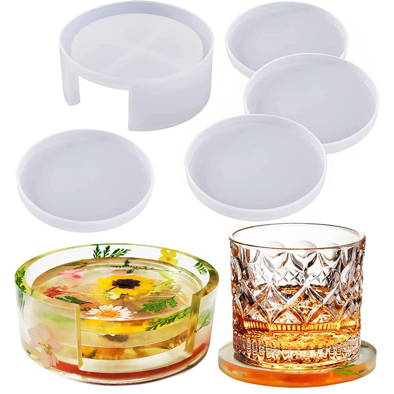 Round Square Coaster Silicone  - Resin Ocean Wave Mold のレビューと価格