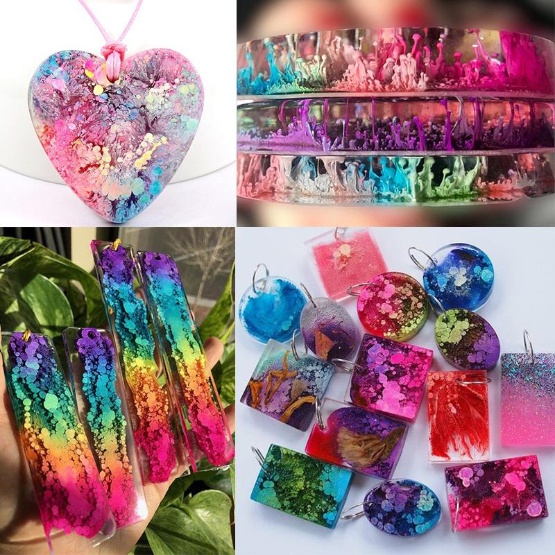 24 Color 10ml Art Ink Alcohol  - Resin Dye Alcohol のレビューと価格