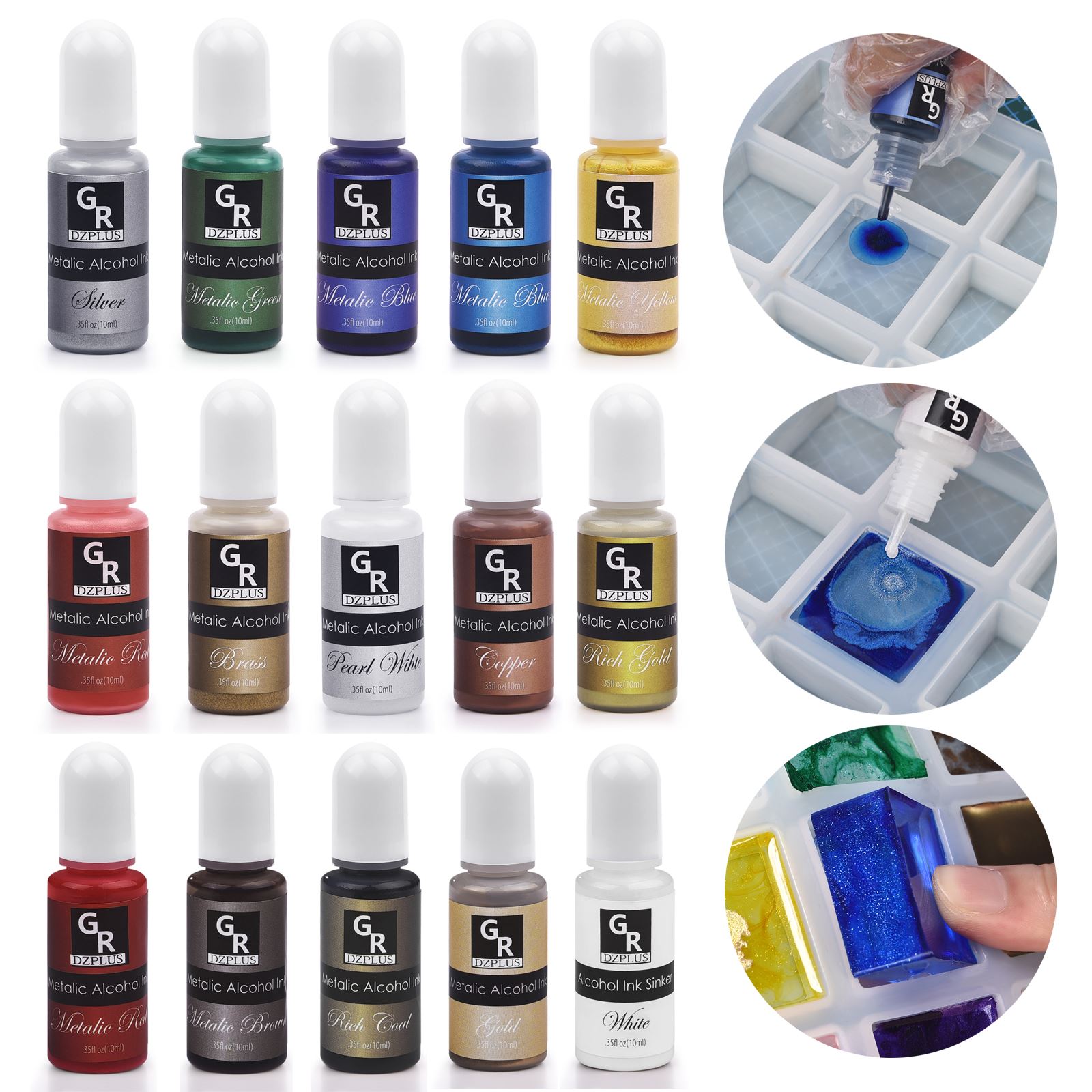 1 Set Resin Pigment Kit Art In - Resin Dye Alcohol のレビューと価格