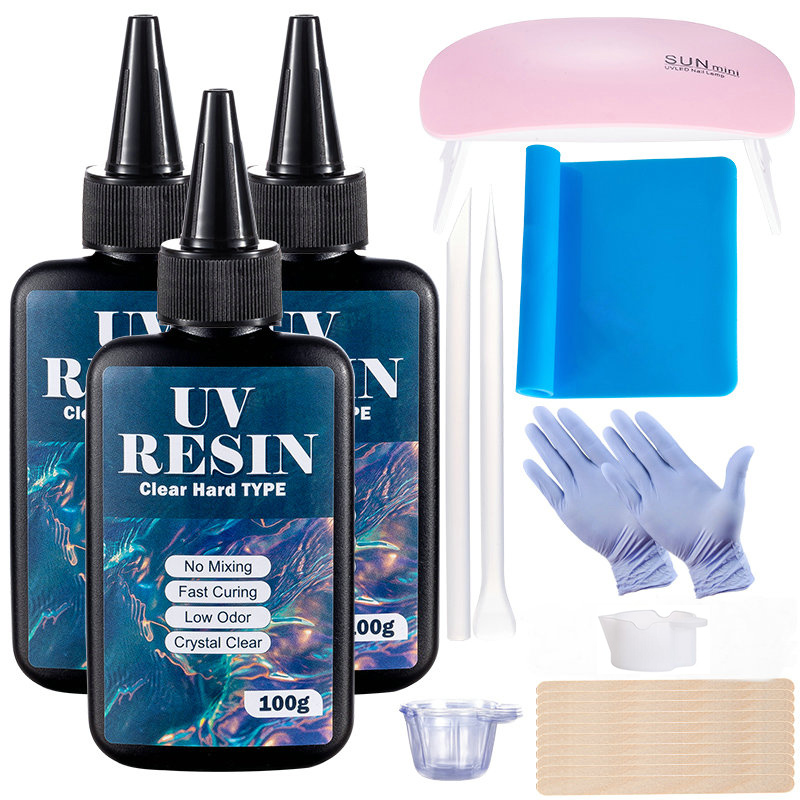 100g/250g Clear UV Resin Hard  - Epoxy Uv Resin Kit のレビューと価格