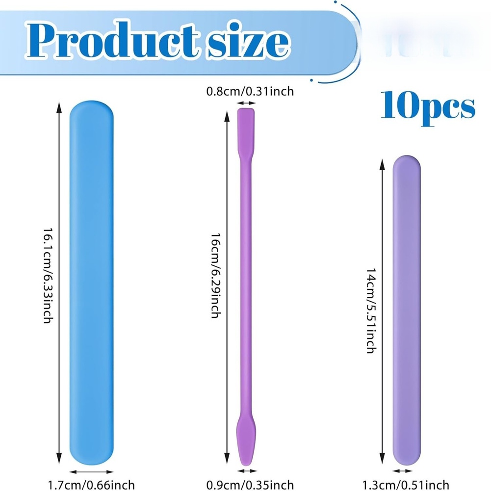 10 Piece Silicone Stirring Set - Resin Craft Workshop のレビューと価格