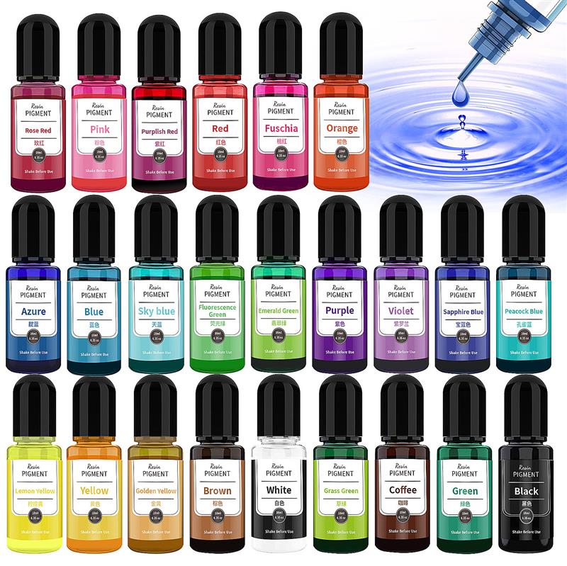 24 Color Art Ink Alcohol Resin - Resin Dye Alcohol のレビューと価格